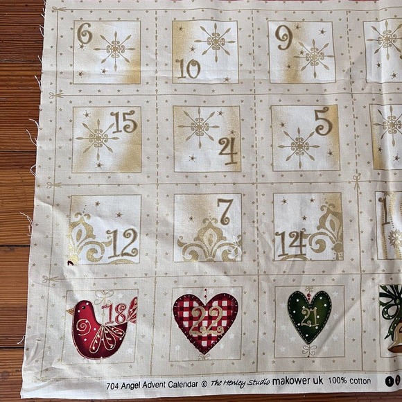 Makower Office Henley Studio Makower Uk Metallic Christmas Angel